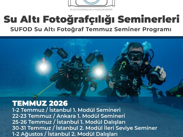SUFOD Su Altı Fotoğraf Temmuz Seminer Programı